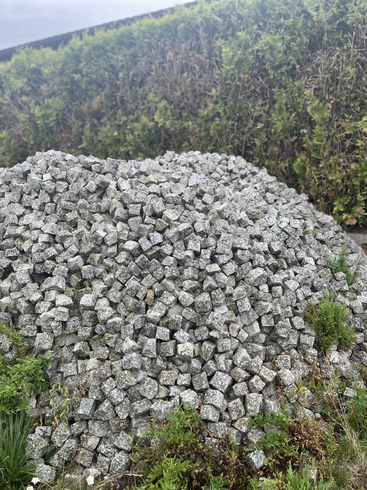 Kostka granitowa Strzegom sortowana szara