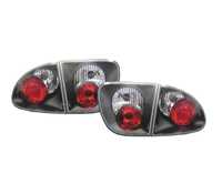 FAROLINS TRASEIROS LED PARA SEAT LEON 1M 99-05 LOOK LEXUS CROMADO