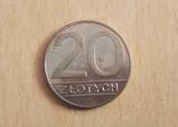 Moneta 20 zł złotych 1990,stara moneta PRL, okazja