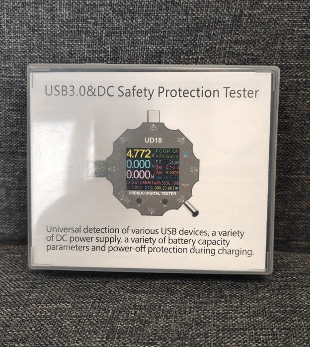 USB-тестер UD18 (USB 3.0 та DC Safety Protection Tester)