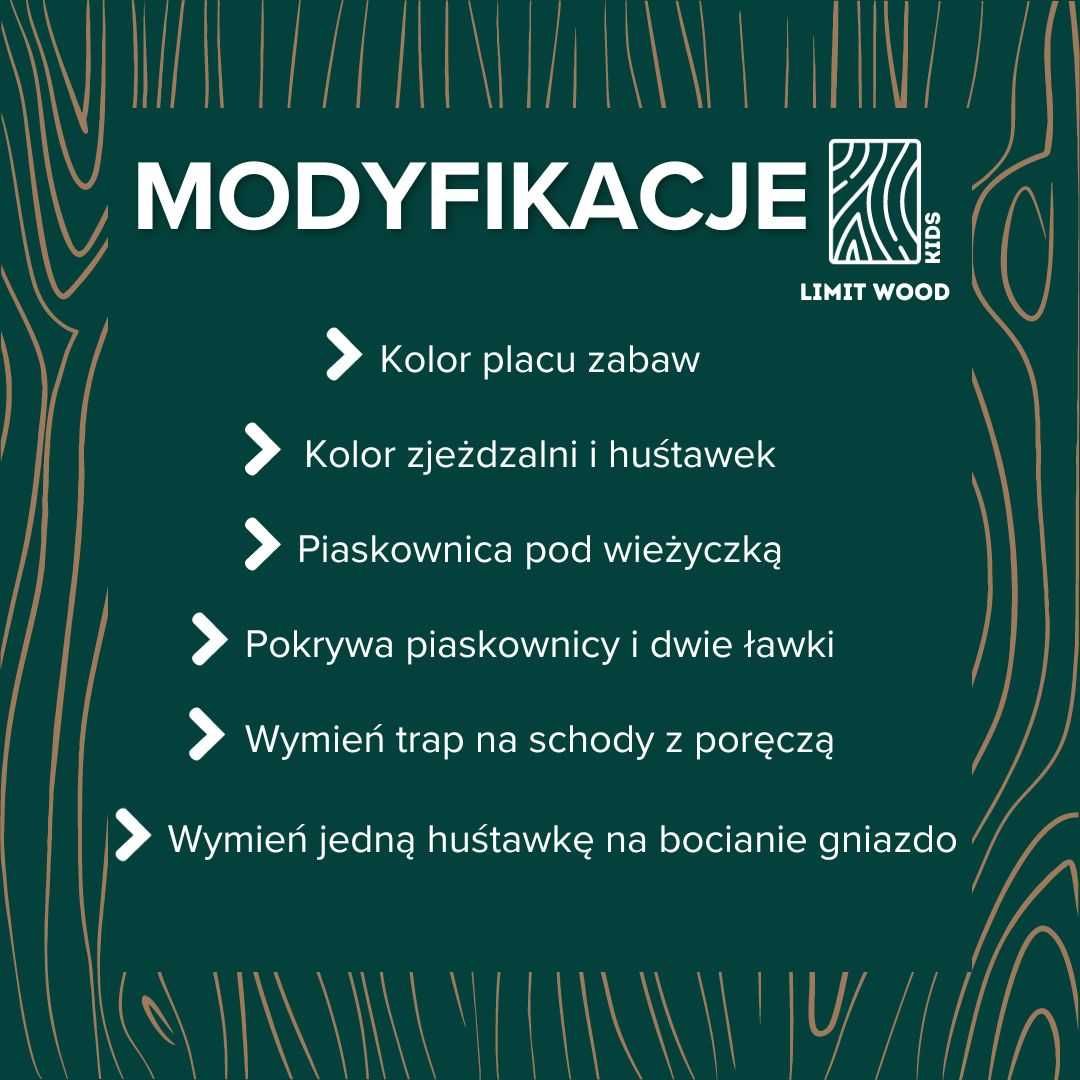 Plac zabaw MAJA dla dzieci Ślizg 3 m DOSTAWA & MONTAŻ ~~Cała Polska