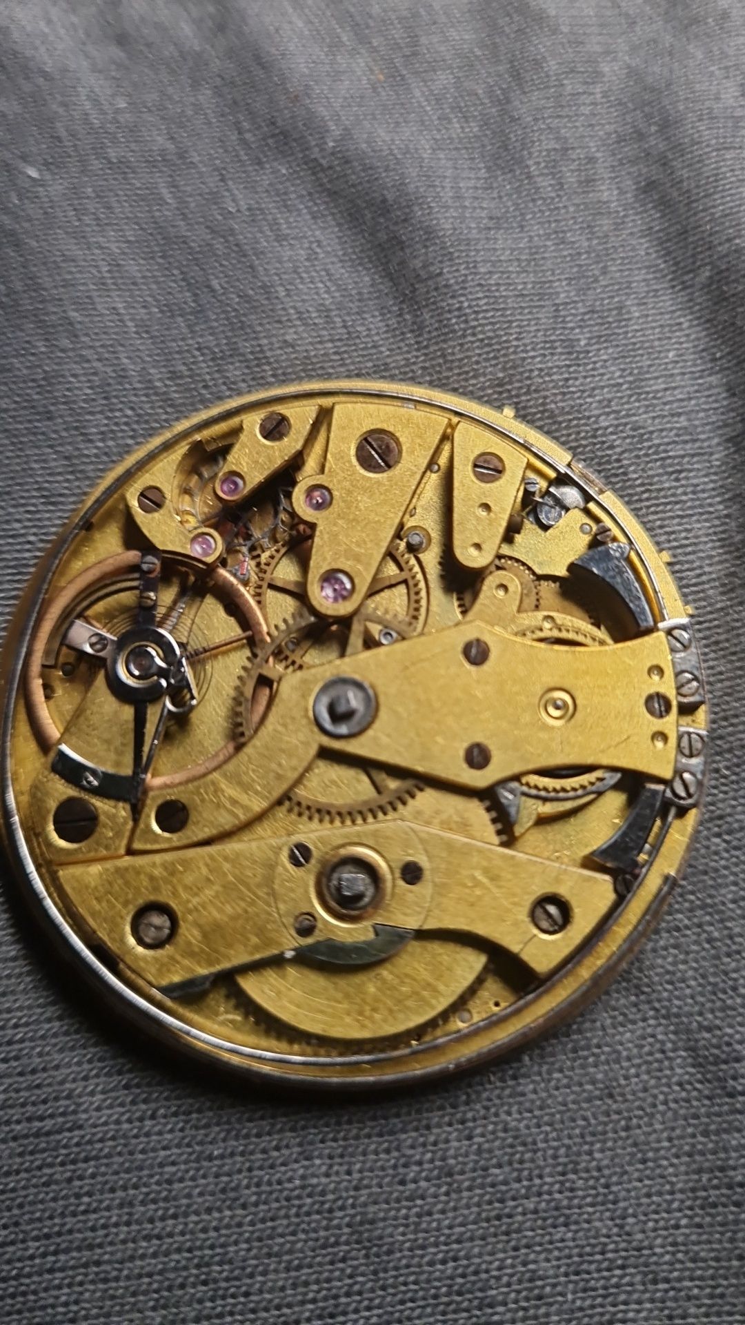 Repetier Czapek ?  mechanizm zegarka kieszonkowego repetiera kwadrans