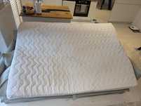 Topper materac nawierzchniowy gruby srebrne nici memory foam 140x200