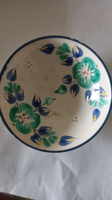 Тарелка  блюдо   майолика  керамика ссср