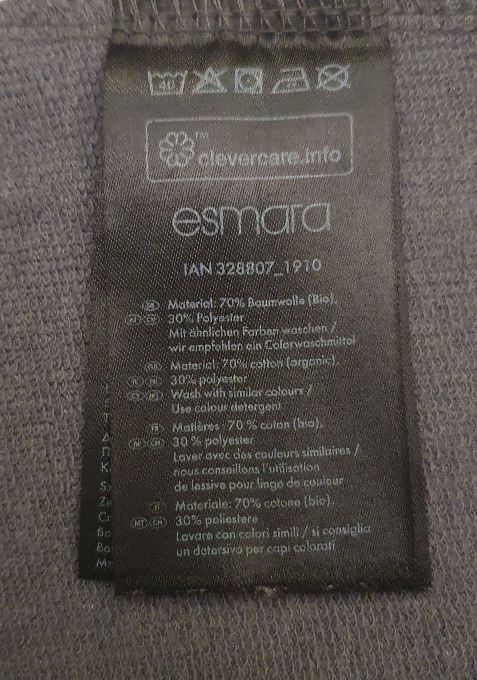 Szeroka długa bluza tunika oversize ESMARA, rozmiar XS/S