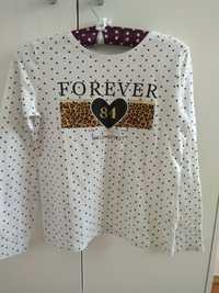 Primark bluzka koszulka Forever kropki r.152