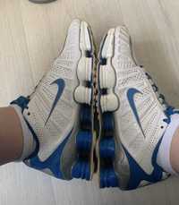 Nike shox tlx white blue