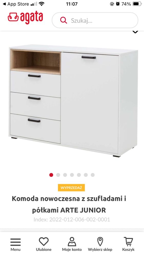 Komoda Agata Meble arte junior