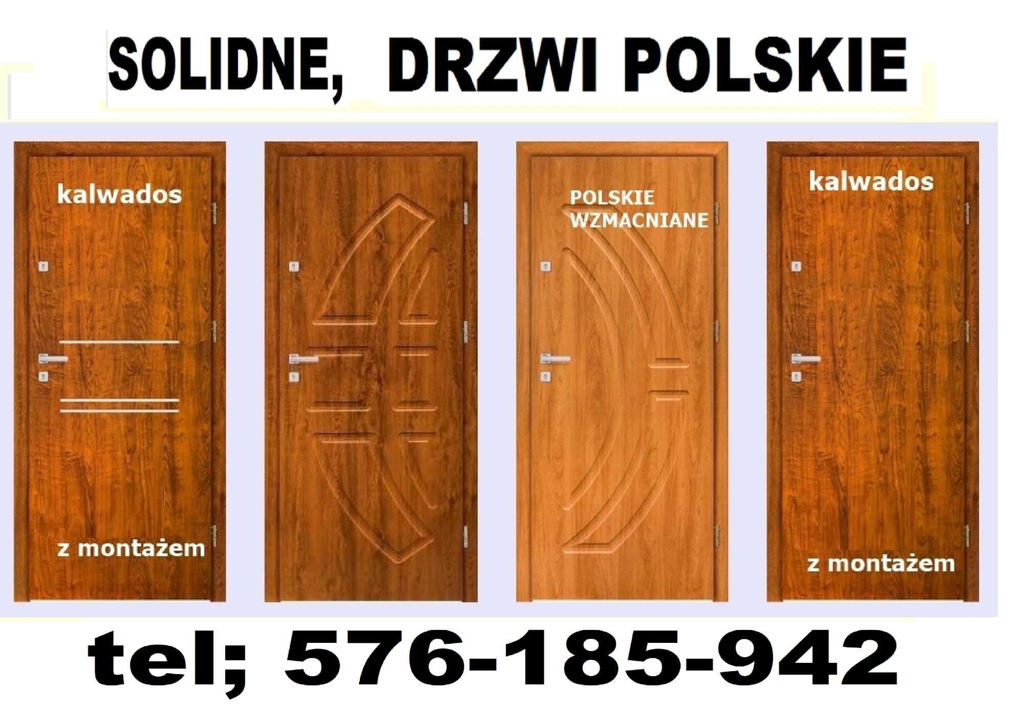 Drzwi ZEWNĘTRZNE wejściowe z montażem WEWNĄTRZKLATKOWE