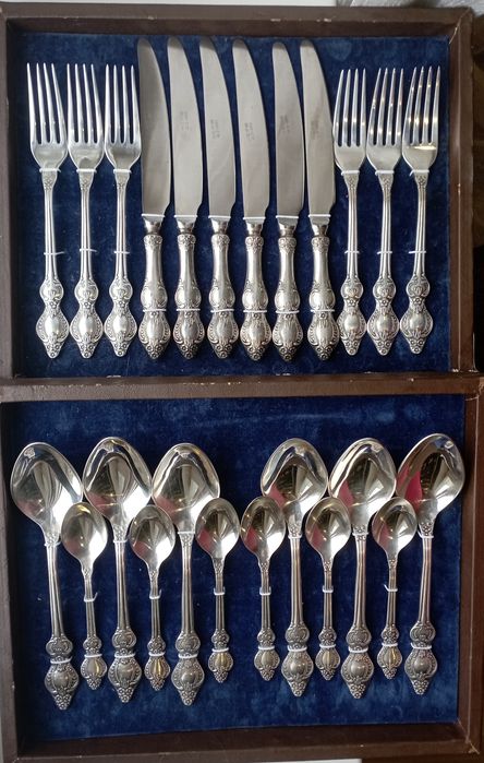 Продам столовые приборы мельхиор СССР серии Троянда