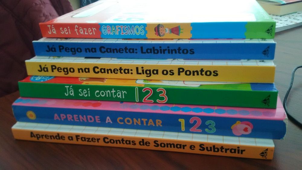 Conjunto de 6 livros de trabalho infantis