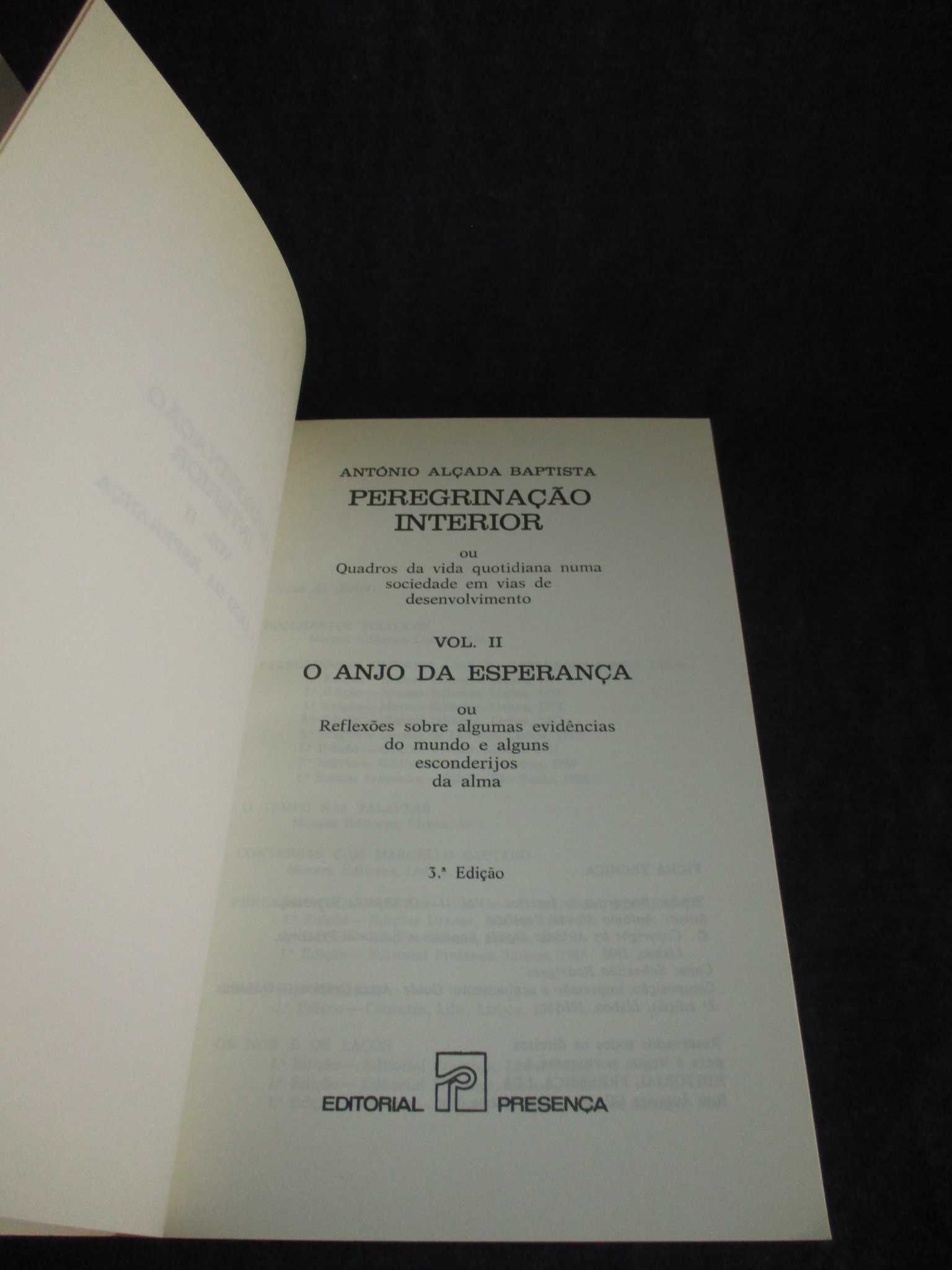 Livro Peregrinação Interior II O Anjo da Esperança Alçada Baptista