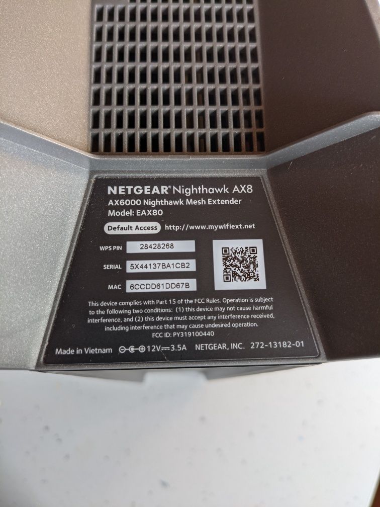 WiFi 6 Mesh Netgear Nighthawk EAX80