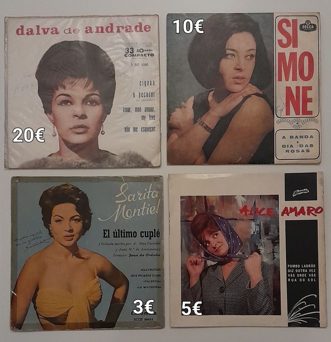 Varios discos vinil peq