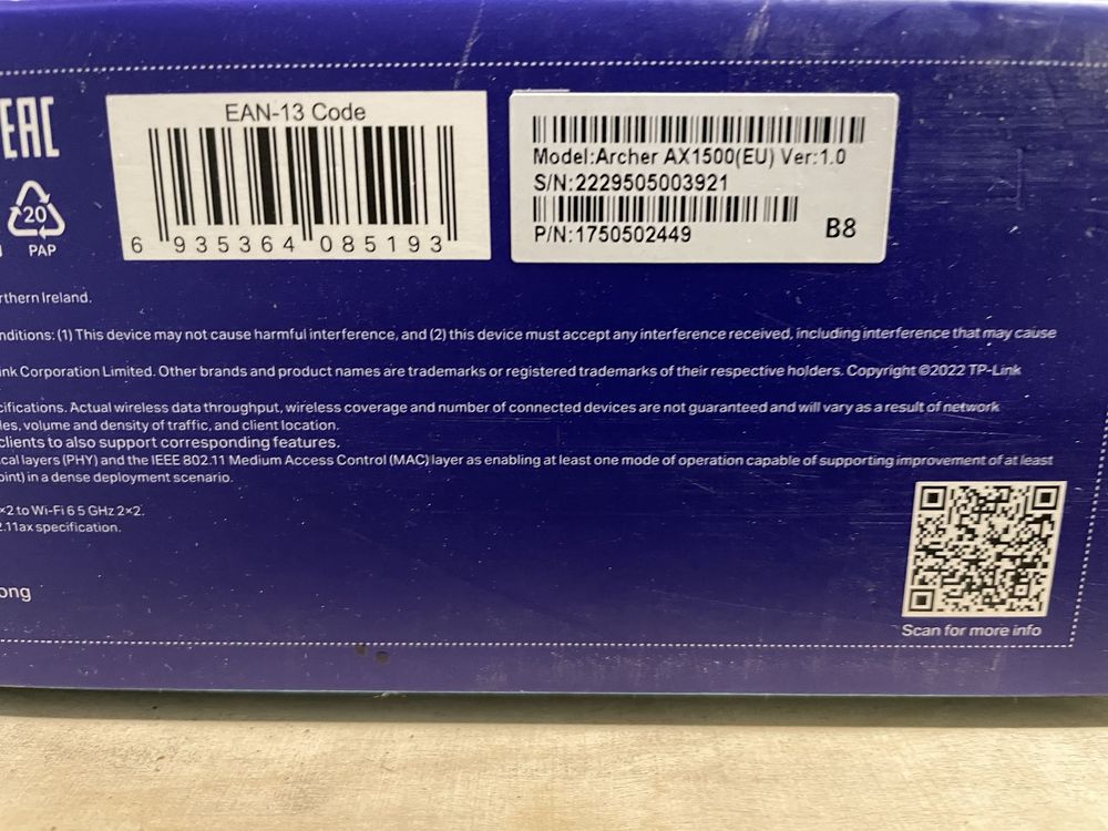Router TP Link Archer AX1500