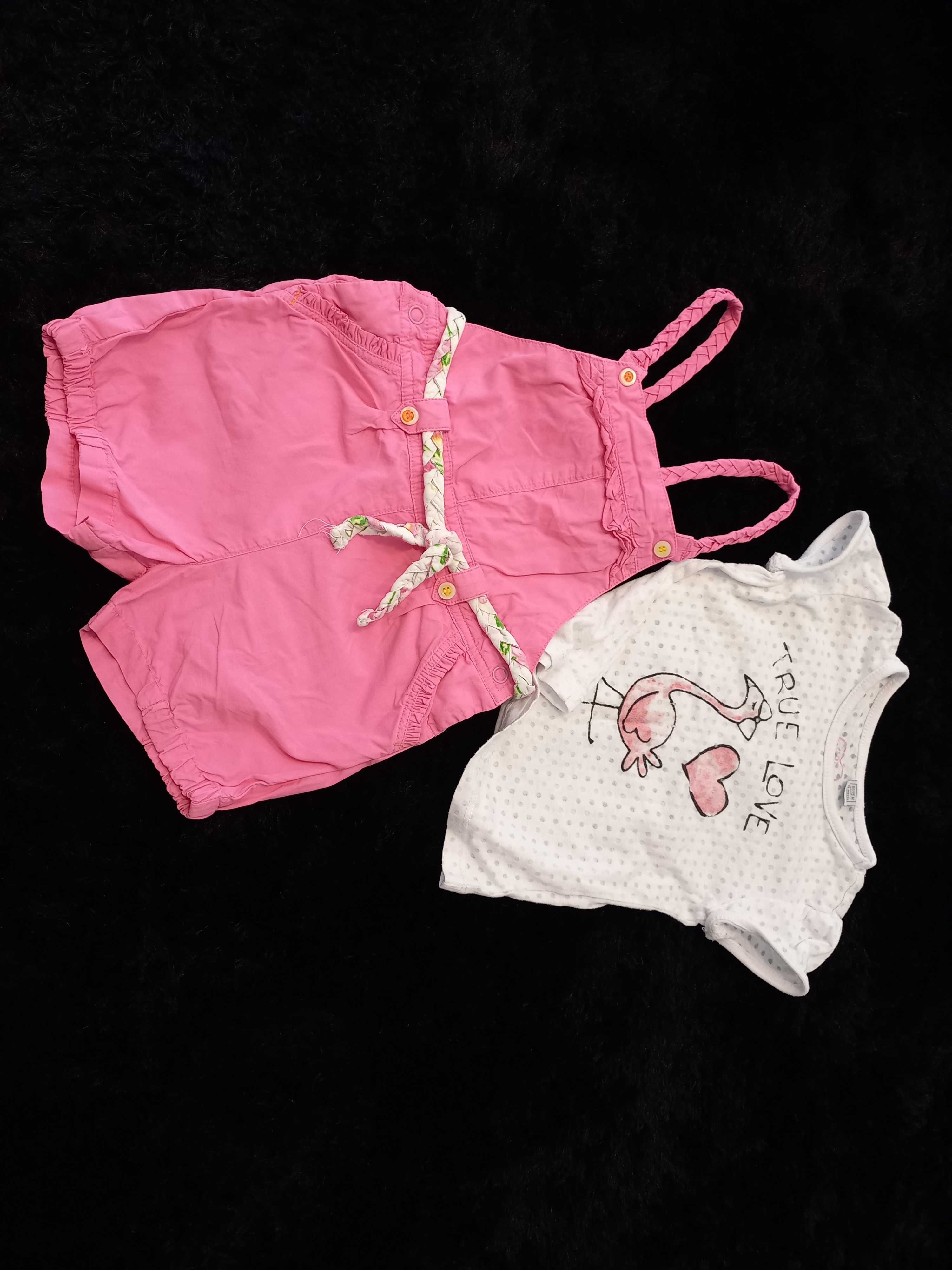 Conjunto casaco, jardineira e t-shirt_ bebe 12-15meses