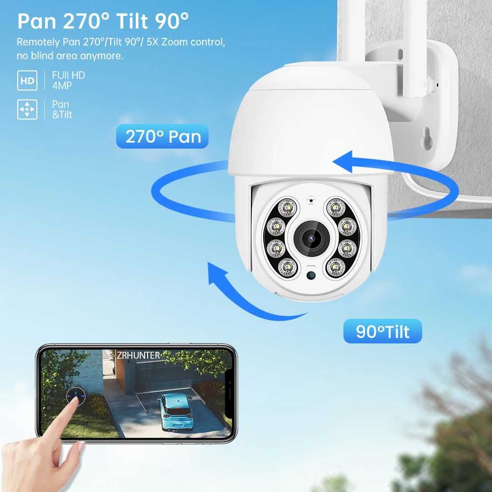 4 МП високої чіткості PTZ IP WI-FI camera