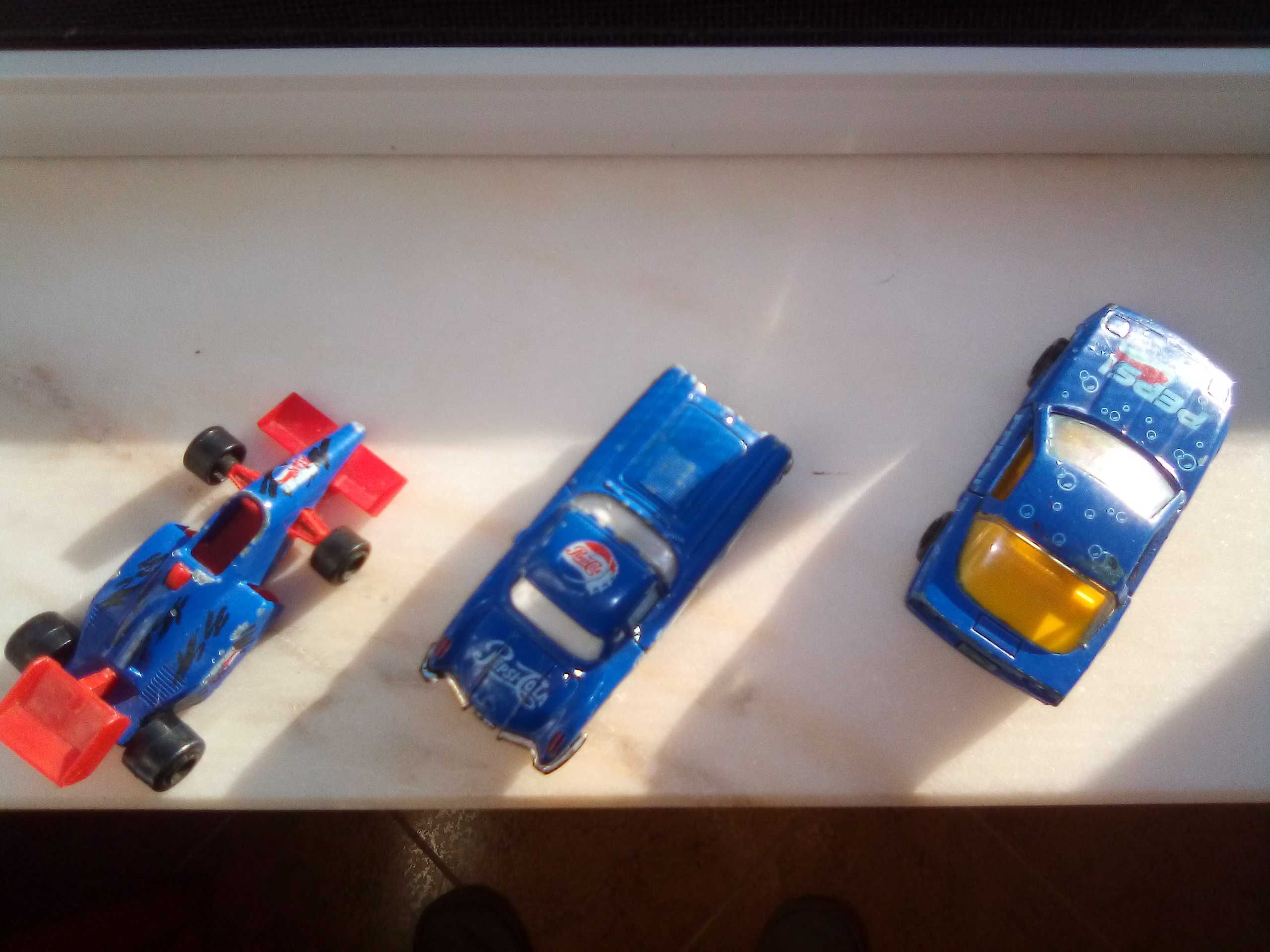 Conjunto de carros de colecção Pepsi Cola