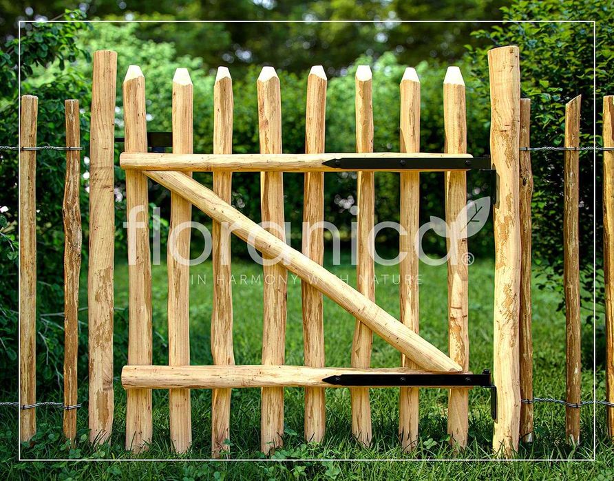 Furtka leszczynowa. Drewniana brama ogrodowa. Furtka od producenta