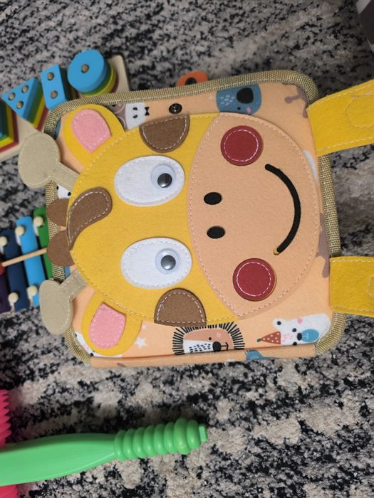 Іграшки дитячі, сортер, монтесорі, книжка Жирафа