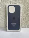 Plecki etui Silicone Case do Apple iPhone 14 Pro MagSafe granatowy