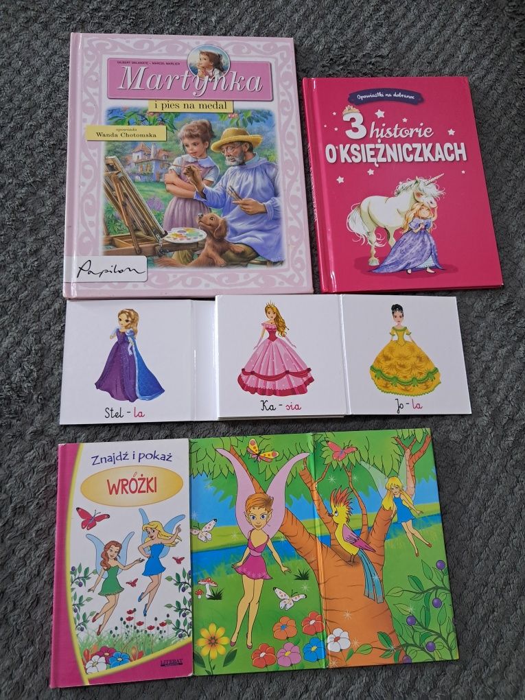 Zestaw 4 książek dla dziewczynki