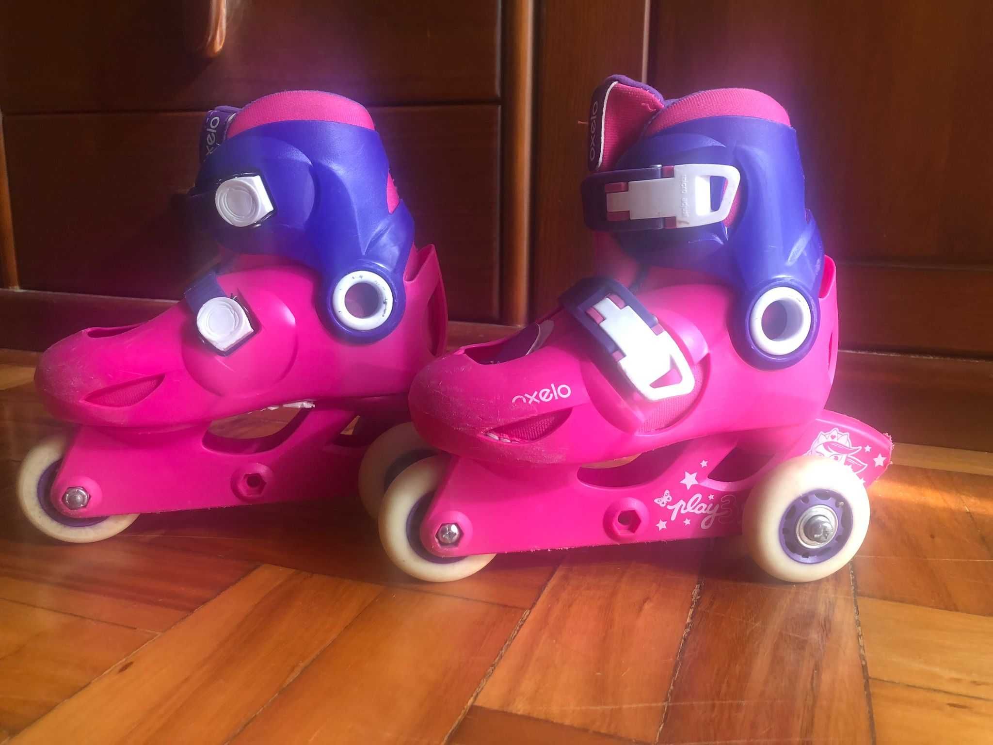 Patins Oxelo Infantil 3 rodas