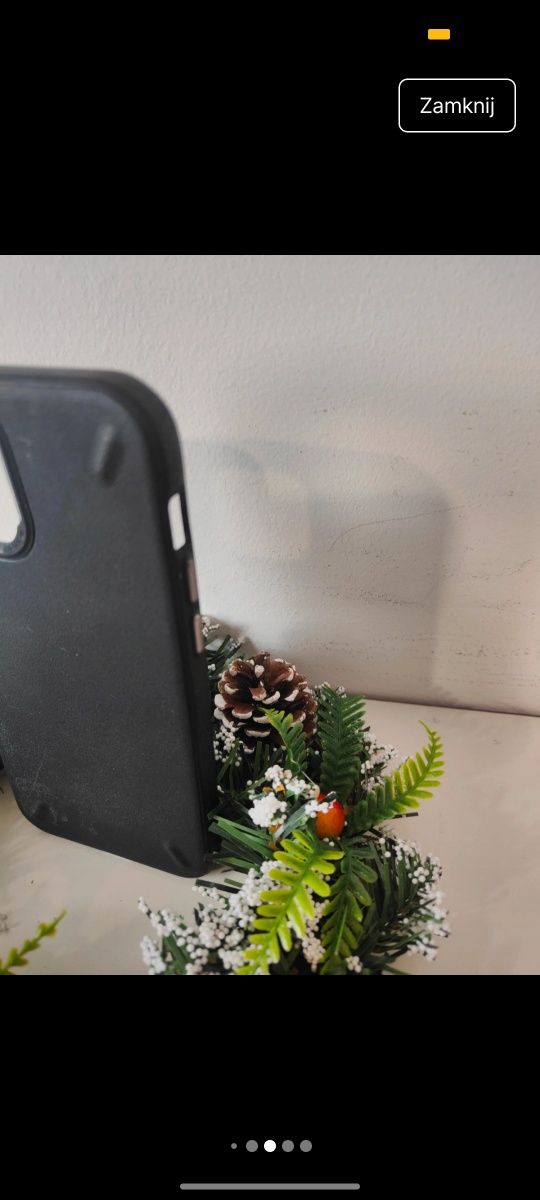 Plecki Etui Case  Obudowa Silikonowe Czarne Case do iphone 12 pro