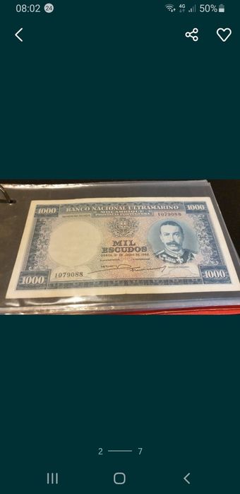 Notas das ex. Colônias