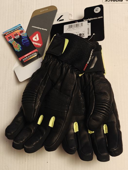 Nowe rękawice narciarskie Level USA 4000 M L 8.5 9 skórzane jak reusch