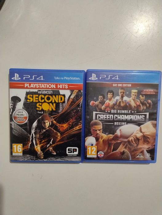 Gry Infamous i Big rumble Creed boxing ps4 ps5