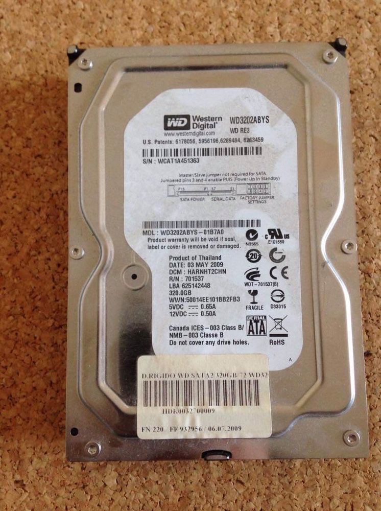 Disco interno Western Digital 320GB