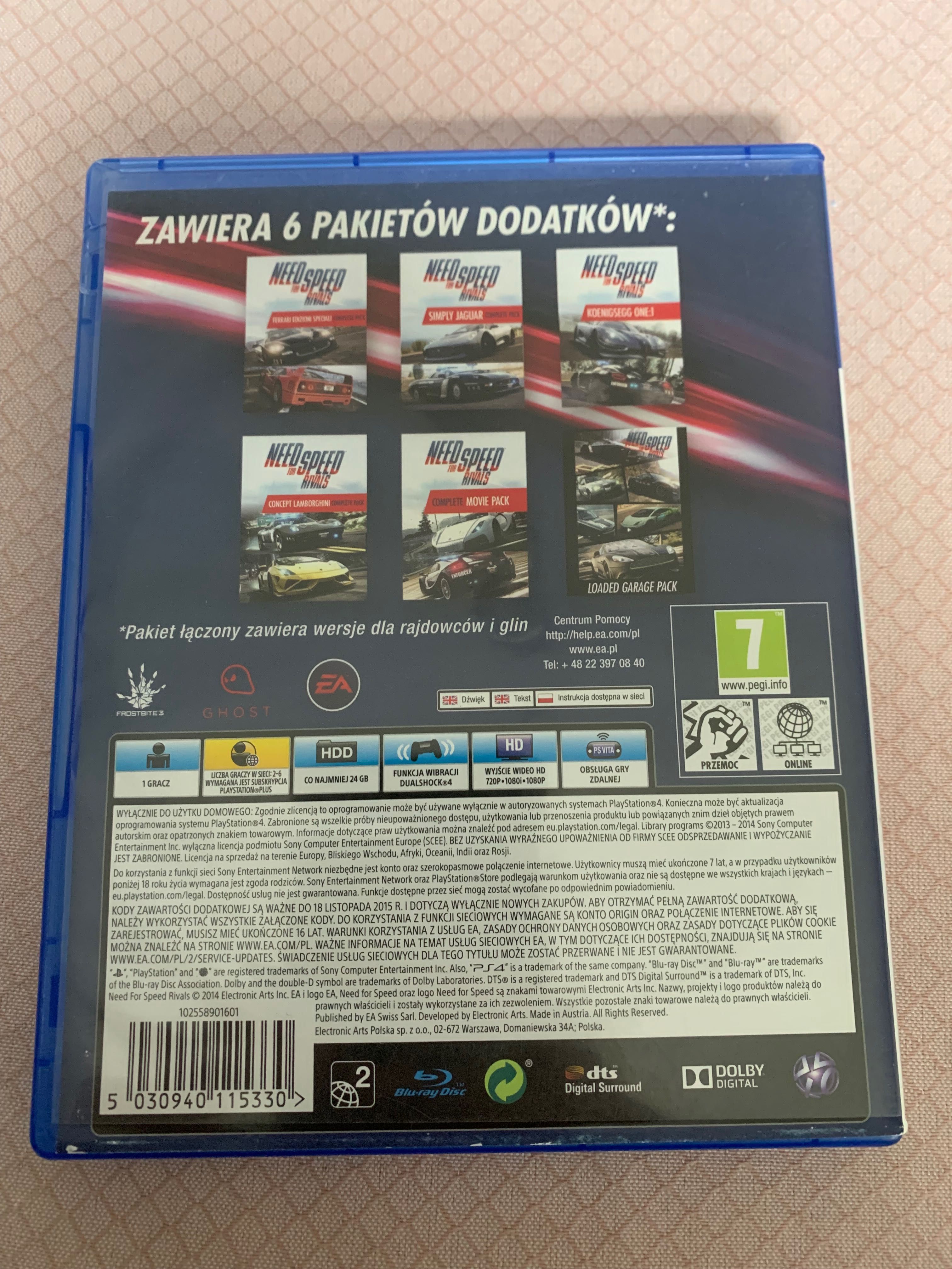 Gra Need for Speed: Rivals Complete Edition PS4