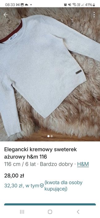 Sweterek i spodnie rezerwacja