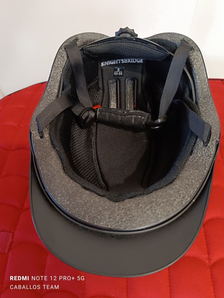 53;54;55 Kask jeździecki KnightsBridge czarny