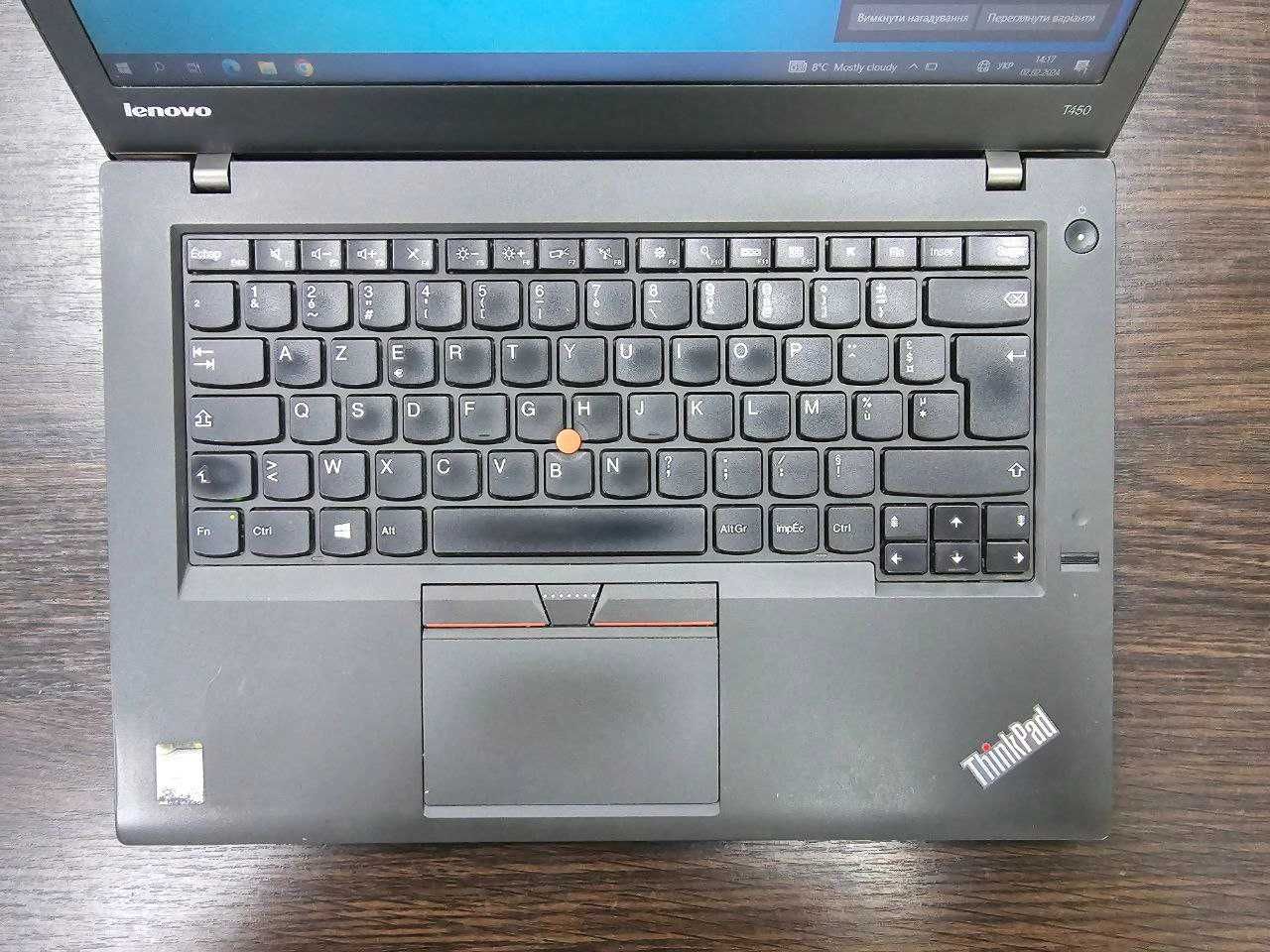 Уцінка! Ноутбук Lenovo ThinkPad T450 (i5-5300U/4Gb DDR3/120SSD)