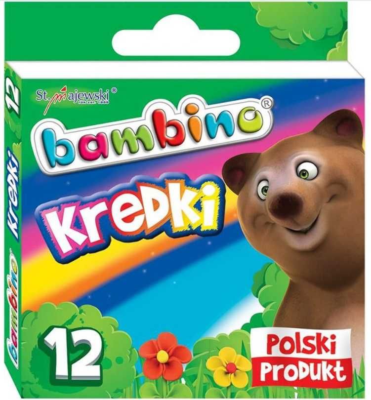 BAMBINO Kredki ŚWIECOWE 12 kolorów