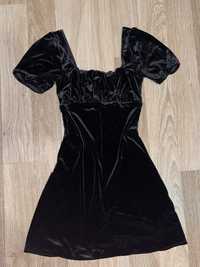велюрове плаття gothik vintage маленьке чорне плаття коротке