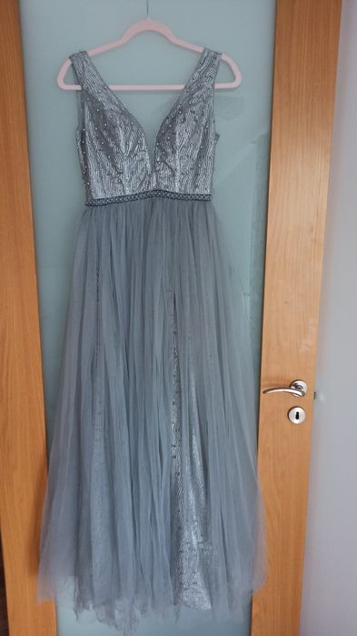 Sukienka wieczorowa tiulowa balowa wesele maxi studniówka