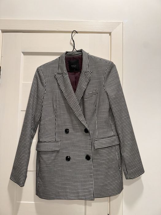 Двобортний піджак з принтом