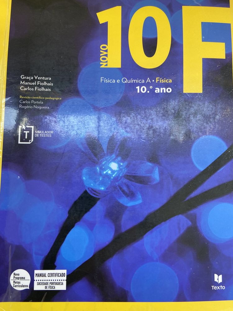 Manual de Física de 10 ano da Texto editora
