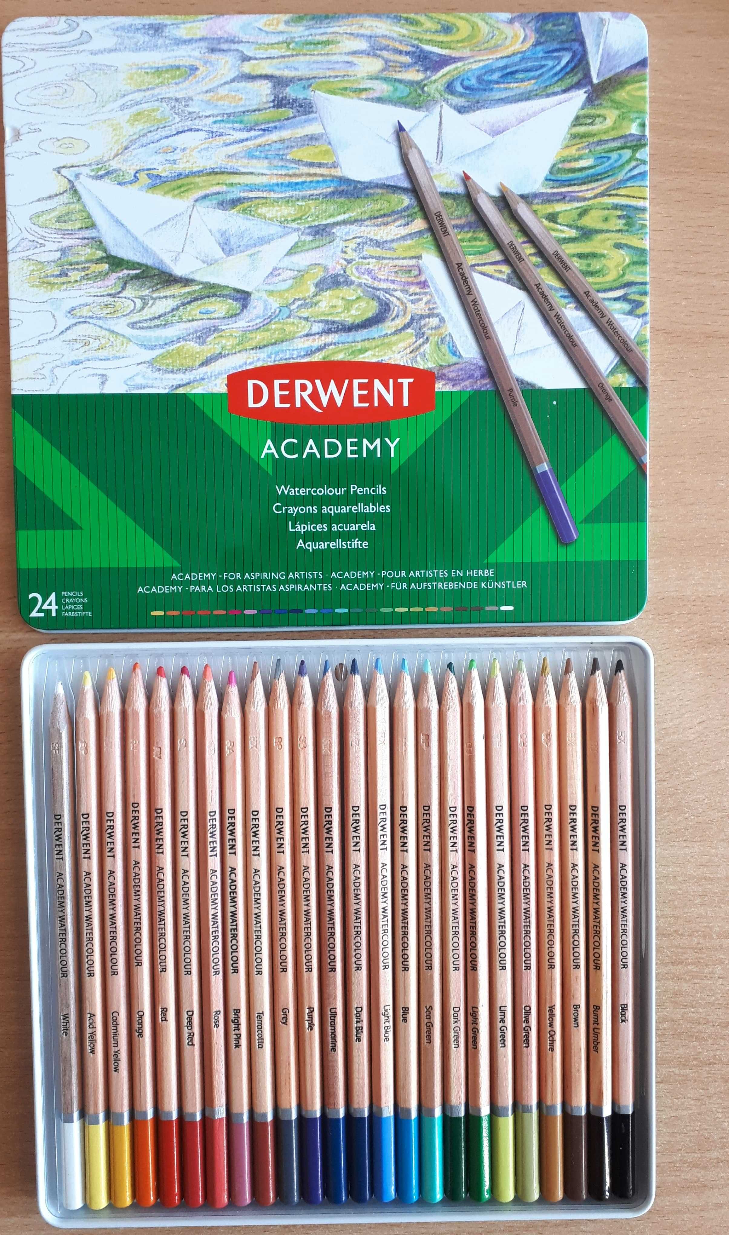 Derwent Academy - 24 kredki akwarelowe