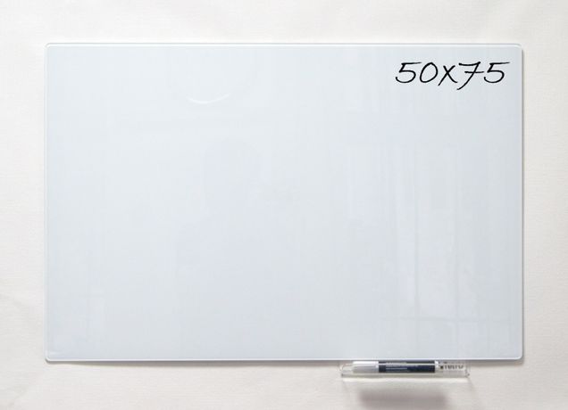 Магнитно маркерна скляна біла дошка 50×75 см. Маркерная доска магнитна