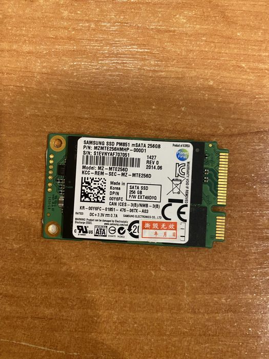 mSATA SSD Samsung 256gb