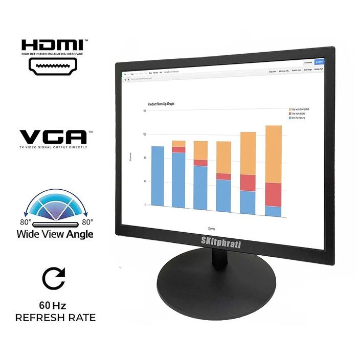 SKitphrati 17-calowy monitor HDMI kwadratowy monitor PC