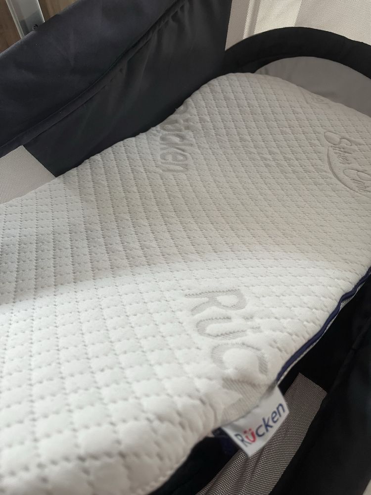 chicco babyhug 4w1 air ciemnoszare łóżeczko kołyska