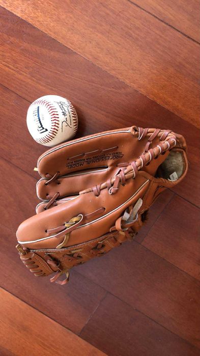 Luva e bola de baseball