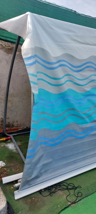 Tecido toldo autocaravana.