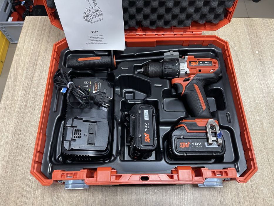 Spit S18+ / безщітковий акумуляторний шуруповерт