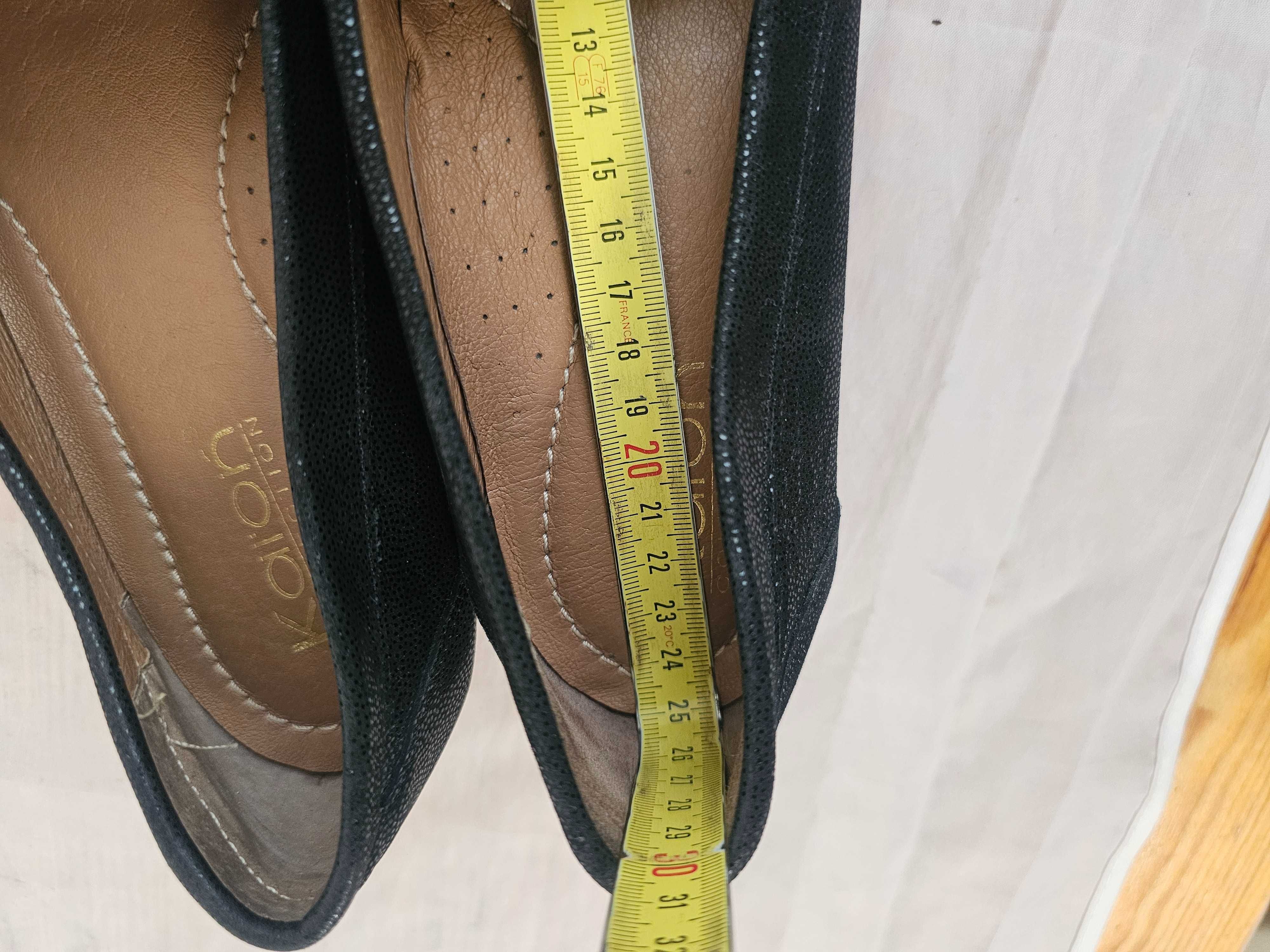 Buty skórzane damskie Karoń rozmiar 39 wkładka 25 cm